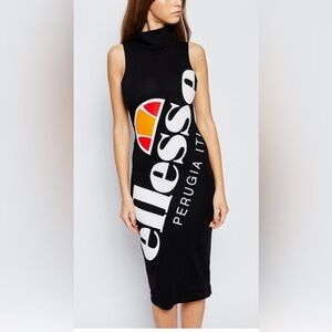 LIKE NEW! Worn twice-Ellesse Large Logo Bodycon Dress